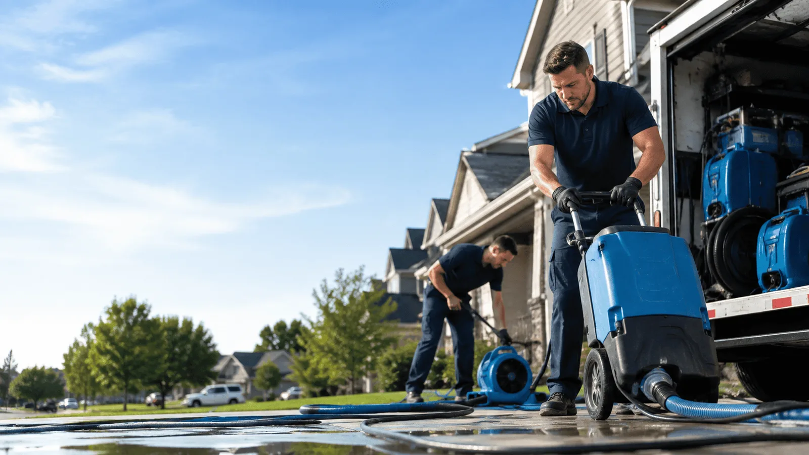 Dehumidification being performed in East Charleston, VT